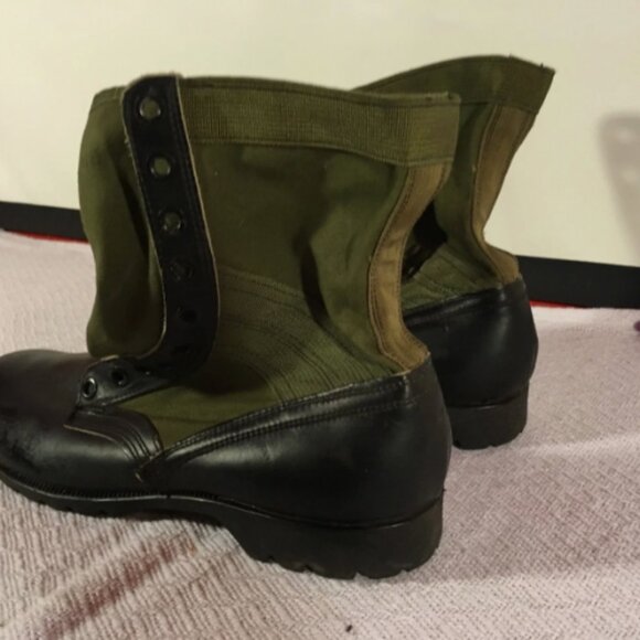 1960s CIC HOT WEATHER SPIKE PROTECTED GREEN JUNGLE COMBAT sz13XN BOOTS SI 592 main image 10